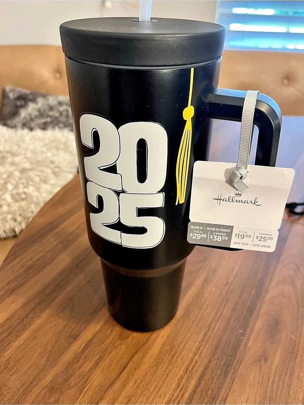 Hallmark Class of 2025 Graduation Tumbler Black